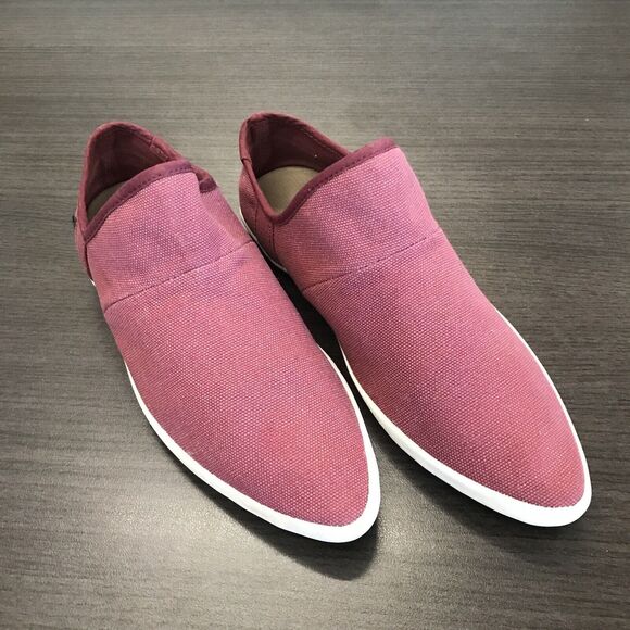 Sanuk Katlash Red Burgundy Fabric Slip On Flat Sneaker Shoes Pointed Toes US 5 - Picture 16 of 16